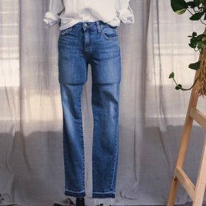 Joe’s Skinny Ankle Mid Rise Drop Hem Jean